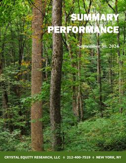 Summary Performance - Cover Page