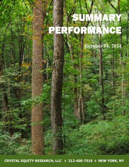 Summary Performance - Cover Page